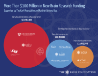 Diagram showing the more than $100 million in new brain research funding.
